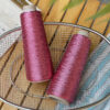 Shiny silver and gold yarn woven INS thread