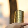 Shiny woven thread Small silver and gold thread