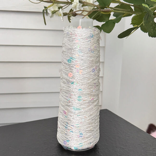 Sequin Knitting Yarn 1mm Core-Spun Hand Crochet Yarn Bag