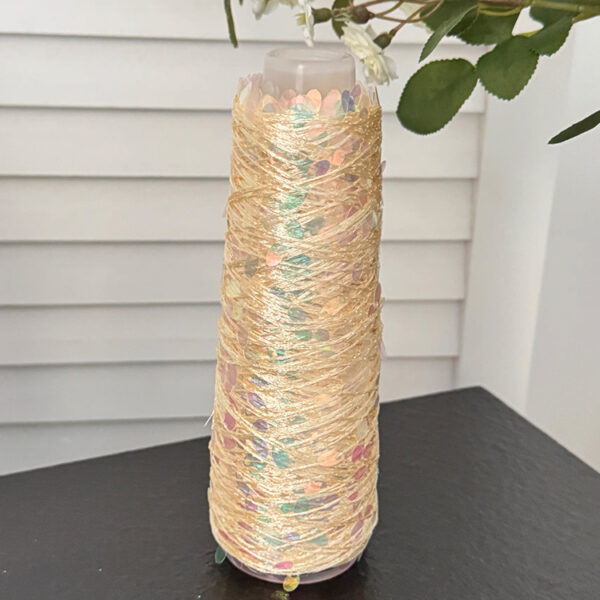 Sequin Knitting Yarn 1mm Core-Spun Hand Crochet Yarn Bag