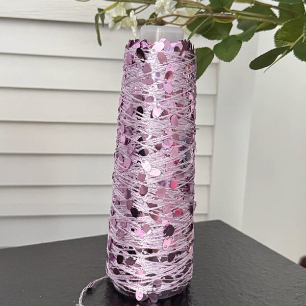 Sequin Knitting Yarn 1mm Core-Spun Hand Crochet Yarn Bag